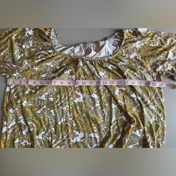 MICHEAL Micheal Kors Paisley Print Top Size 1X - Picture 8 of 11